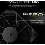 Corsair NAUTILUS 240 RS, Wasserkühlung schwarz