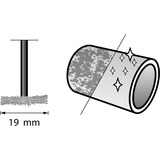 Dremel Edelstahlbürste Ø 19 mm (530) 2 Stück, Schaft  Ø  3,2mm