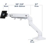 Ergotron HX Monitor Arm mit HD-Gelenk, Monitorhalterung weiß, für ultrabreite Curved Monitore