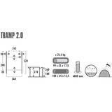 High Peak Busvorzelt Tramp 2.0 grau/limette
