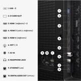 Hisense 100E7DS PRO Hi-QLED-Fernseher 253 cm (100 Zoll), schwarz/dunkelgrau, UltraHD/4K, Free-Sync-Premium, 144Hz Panel