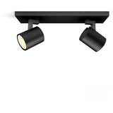Philips HUE White Ambiance Runner Doppelspot, LED-Leuchte schwarz, inkl. Dimmschalter