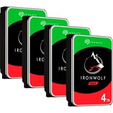 Seagate IronWolf NAS 4 TB CMR 4x, Festplatte 4er Bundle, SATA 6 Gb/s, 3,5"