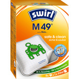 Swirl Staubsaugerbeutel M 49 MicroPor 4 Beutel, 1 Abluftfilter