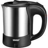 Unold Reiseblitzkocher 18575, Wasserkocher silber/schwarz, 0,5 Liter