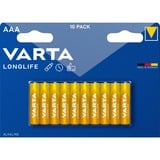 VARTA Longlife Batterie LR03, AAA (Micro) 10 Stück