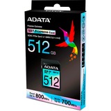 ADATA Premier Extreme SDXC 512 GB, Speicherkarte schwarz, SD Express, UHS-I U3, Class 10, V30