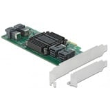 DeLOCK PCI Express x8 Karte zu 4 x intern SFF-8643 NVMe LP, Controller 