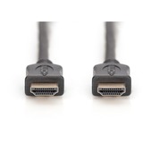 Digitus HDMI High Speed Kabel mit Ethernet, Typ A schwarz, 5 Meter
