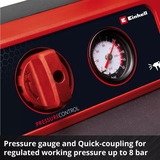 EINHELL Power X-Change Akku-Kompressor TE-AC 18/75 Li OF-Solo, 18Volt schwarz/rot, ohne Akku und Ladegerät