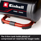 EINHELL Power X-Change Akku-Kompressor TE-AC 18/75 Li OF-Solo, 18Volt schwarz/rot, ohne Akku und Ladegerät