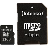 Intenso UHS-I Performance 32 GB microSDXC, Speicherkarte schwarz, UHS-I U1, Class 10