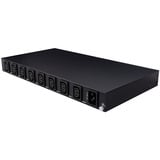 Lindy 8 Port IPower Switch (32623), Steckdosenleiste schwarz, Intelligente PDU mit 8 mess- und schaltbaren Stromausgängen