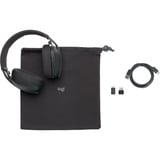 Logitech Zone Vibe Wireless, Headset graphit, UC-Version mit USB-C-Dongle