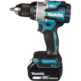 Makita Akku-Kombo-Kit DLX2592JX1, 18Volt, Bohrschrauber blau/schwarz, 2x Akku 5,0Ah, Akku-Bohrschrauber, Multifunktionswerkzeug, 2x Zubehör-Set