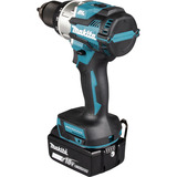 Makita Akku-Kombo-Kit DLX2592JX1, 18Volt, Bohrschrauber blau/schwarz, 2x Akku 5,0Ah, Akku-Bohrschrauber, Multifunktionswerkzeug, 2x Zubehör-Set