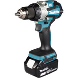 Makita Akku-Kombo-Kit DLX2592JX1, 18Volt, Bohrschrauber blau/schwarz, 2x Akku 5,0Ah, Akku-Bohrschrauber, Multifunktionswerkzeug, 2x Zubehör-Set