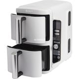 Ninja Double Stack XL 2-Ebenen Heißluftfritteuse SL400EUWH weiß, 2.470 Watt, 2 Körbe je 4,75 Liter