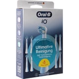 Oral-B Oral-B iO Ultimative Reinigung 8er, Aufsteckbürste weiß, Überlegene Plaque-Entfernung