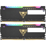 Patriot DIMM 32 GB DDR4-3200 (2x 16 GB) Dual-Kit, Arbeitsspeicher schwarz, PVSR432G320C8K, Viper Steel RGB, INTEL XMP