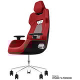 Thermaltake Gaming-Stuhl ARGENT E700 Storm Black Houndstooth Fabric rot/schwarz, Design by Studio F. A. Porsche