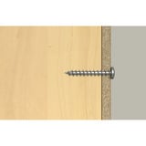 fischer Spanplattenschraube PowerFast II 3,5x12 Halbrundkopf TX 200 Stück, mit Vollgewinde, Edelstahl A2