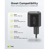 goobay 45 W USB-C PD GaN Schnellladegerät Nano schwarz