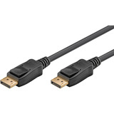 goobay Essential Kabel DisplayPort Stecker > DisplayPort Stecker, 8K / 120Hz schwarz, 1 Meter, 40 Gbit/s, DisplayPort 2.0 / 2.1