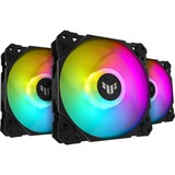 ASUS TUF GAMING TF120 ARGB 3IN1, Gehäuselüfter schwarz/transparent, 3er Set, inkl. ARGB-Controller, 120 mm