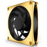 Alphacool Apex Stealth Metal 120mm Lüfter 2000rpm, Gehäuselüfter gold/schwarz