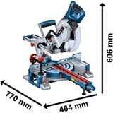 Bosch Kapp-und Gehrungssäge GCM 305-216 D Professional blau, 1.200 Watt