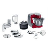 Bosch MUM5X720, Küchenmaschine rot/silber, Integrierte Waage