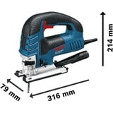 Bosch Professional Stichsäge GST 150 BCE blau, L-BOXX, 780 Watt