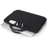 DICOTA BASE XX Sleeve Plus, Notebookhülle schwarz, bis 35,8 cm (14,1")