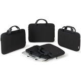DICOTA BASE XX Sleeve Plus, Notebookhülle schwarz, bis 35,8 cm (14,1")