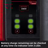 EINHELL Automatische Akku-Gartenpumpe AQUINNA 36/38 F LED AUTOMATIC, 36Volt (2x18V) rot/schwarz, ohne Akku und Ladegerät