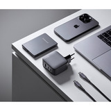 Intenso Intenso Power Adapter W100ACC GaN + C520C Kabel, Ladegerät schwarz, 100 Watt