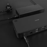 Lindy USB Typ C und Typ A Hybrid Laptop Dockingstation schwarz, DST-Pro, USB Typ C, USB Typ A, 4K
