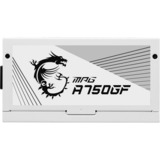 MSI MPG A750GF WHITE 750W, PC-Netzteil weiß, 6x PCIe, Kabel-Management, 750 Watt