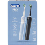 Oral-B Oral-B Vitality Pro D103 Duo, Elektrische Zahnbürste schwarz/blau, Black/Blue, inkl. 2. Handstück