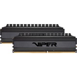 Patriot DIMM 32 GB DDR4-3000 Kit, Arbeitsspeicher schwarz, PVB432G300C6K, Viper 4 Blackout, XMP