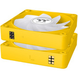 Thermaltake CT120 EX Reverse ARGB Sync PC Cooling Fan Bumblebee, Gehäuselüfter gelb, 3er-Pack, 120 mm