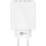 goobay 4-fach USB-Ladegerät (30W) weiß weiß