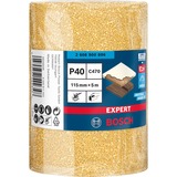 Bosch Expert C470 Schleifblatt, 115mm, K40 5 Meter Rolle, für Schwingschleifer, zum Handschleifen