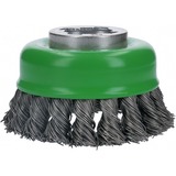 Bosch PRO Stainless Steel heavy X-Lock Topfbürste, Ø 75mm, gezopft 0,5mm Edelstahldraht, für kleine X-LOCK Winkelschleifer