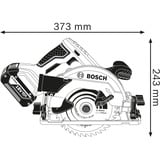 Bosch Professional Akku-Handkreissäge GKS 18V-57G Professional blau/schwarz, ohne Akku und Ladegerät, in L-BOXX