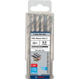 Bosch Professional PRO Metal HSS-G Spiralbohrer, Ø 6,5mm 10 Stück, Arbeitslänge 63mm