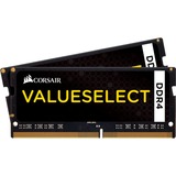 Corsair ValueSelect SO-DIMM 16 GB DDR4-2133 (2x 8 GB) Dual-Kit, Arbeitsspeicher schwarz, CMSO16GX4M2A2133C15, Value Select