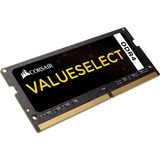 Corsair ValueSelect SO-DIMM 16 GB DDR4-2133 (2x 8 GB) Dual-Kit, Arbeitsspeicher schwarz, CMSO16GX4M2A2133C15, Value Select