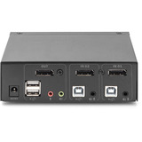 Digitus KVM Switch DisplayPort 2x1, KVM-Switch schwarz